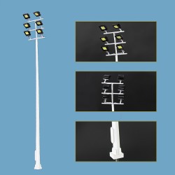 Farola 6 focos LED Premium LHM824-H0 14,8 cm MDT Models Escala H0