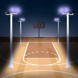 Farola 6 focos LED Premium LHM824-H0 14,8 cm MDT Models Escala H0