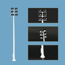 Farola 6 focos LED Premium LHM824-N 10 cm MDT Models Escala N