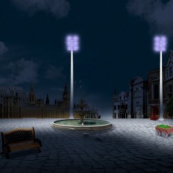 Farola 6 focos LED Premium LHM824-N 10 cm MDT Models Escala N