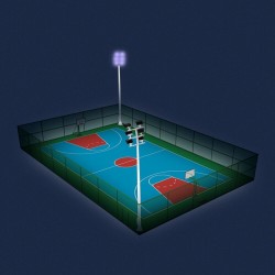 Farola 6 focos LED Premium LHM824-N 10 cm MDT Models Escala N