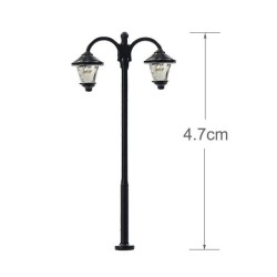 Farola doble LED 4,7 cm LHM631-N MDT Models Escala N