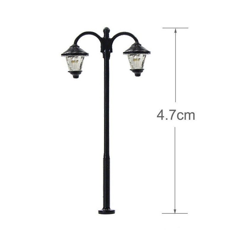 Farola doble LED 4,7 cm LHM631-N MDT Models Escala N