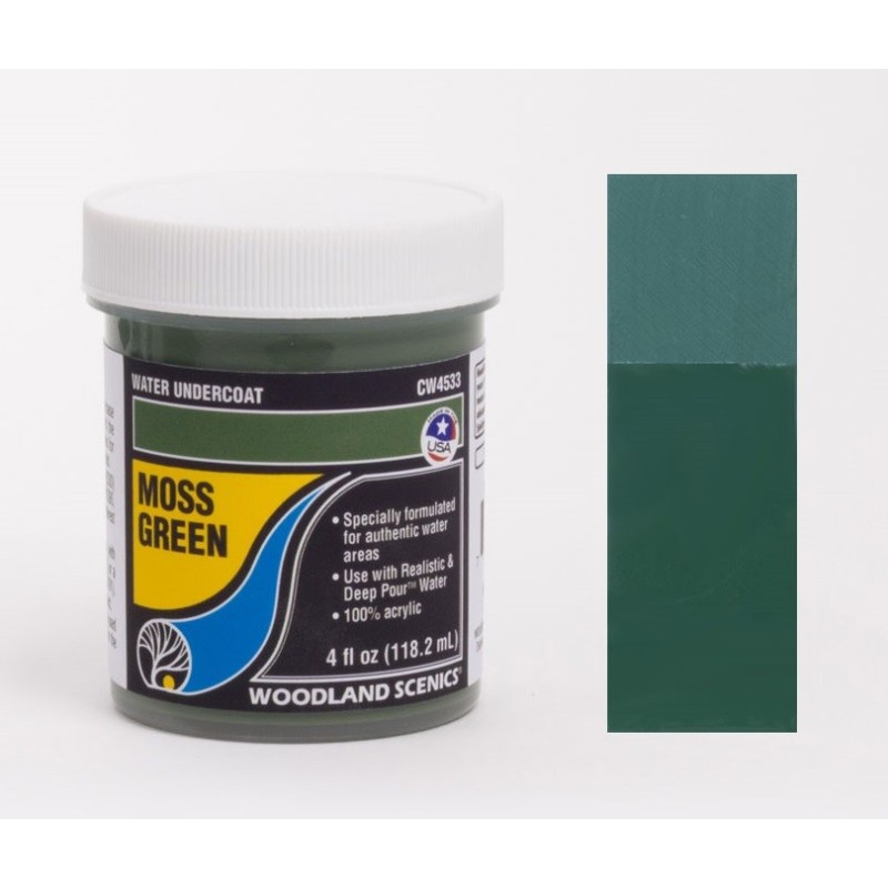 Capa fondo de aguas color verde musgo CW4533 Woodland Scenics