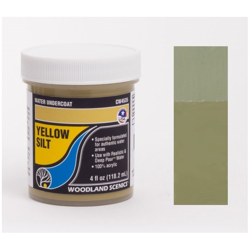 Capa fondo de aguas color amarillo limo CW4535 Woodland Scenics