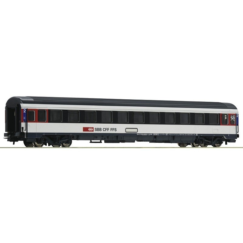 Coche 2ª clase Eurocity SBB 54167 Roco Escala H0