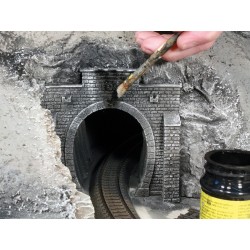 Muralla de piedra con soportes 33 x 12,5 cm 58066 Noch Escala H0
