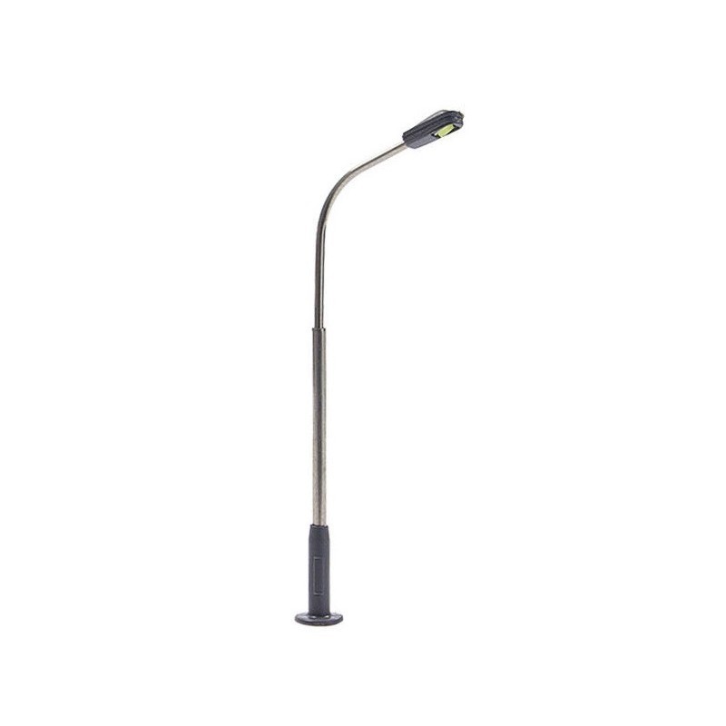 Farola de LED con base ajustable de altura de 1 a 6 cm Steel Street Lamp 01-N MDT Models Escala N