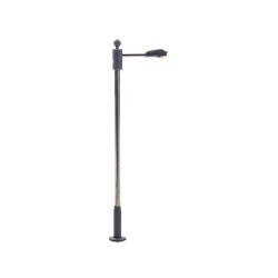 Farola de LED con base ajustable de altura 1 a 6 cm Steel Street Lamp 06-N MDT Models Escala N