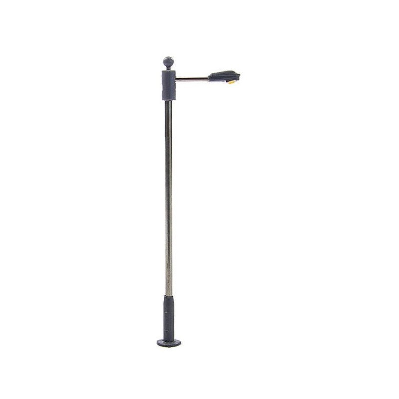 Farola de LED con base ajustable de altura 1 a 6 cm Steel Street Lamp 06-N MDT Models Escala N