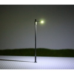 Farola de LED con base ajustable de altura 1 a 6 cm Steel Street Lamp 06-N MDT Models Escala N
