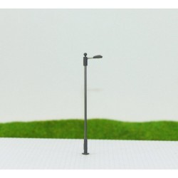 Farola de LED con base ajustable de altura 1 a 6 cm Steel Street Lamp 06-N MDT Models Escala N