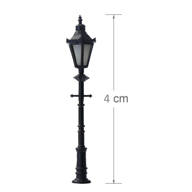 Farola LED de 4 cm Classic Yard Lamp - Cooper Tube 4 cm MDT Models Escala N