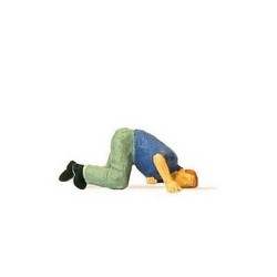 Hombre escuchando o buscando 28156 PREISER Escala H0