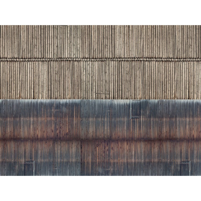 3D-Cardboard Pared madera Timber Wall 25 x 12,5 cm 56964 NOCH Escala N
