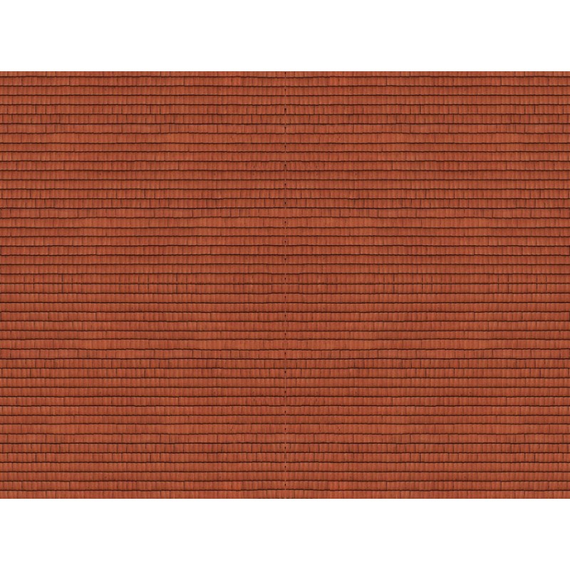 3D-Cardboard Teja Roof Tile 25 x 12,5 cm 56965 NOCH Escala N
