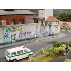 3D-Cardboard Sheet Muro con Grafitis 25 x 12,5 cm 56669 NOCH Escala H0
