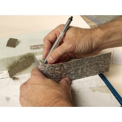 3D-Cardboard Sheet Muro con Grafitis 25 x 12,5 cm 56669 NOCH Escala H0
