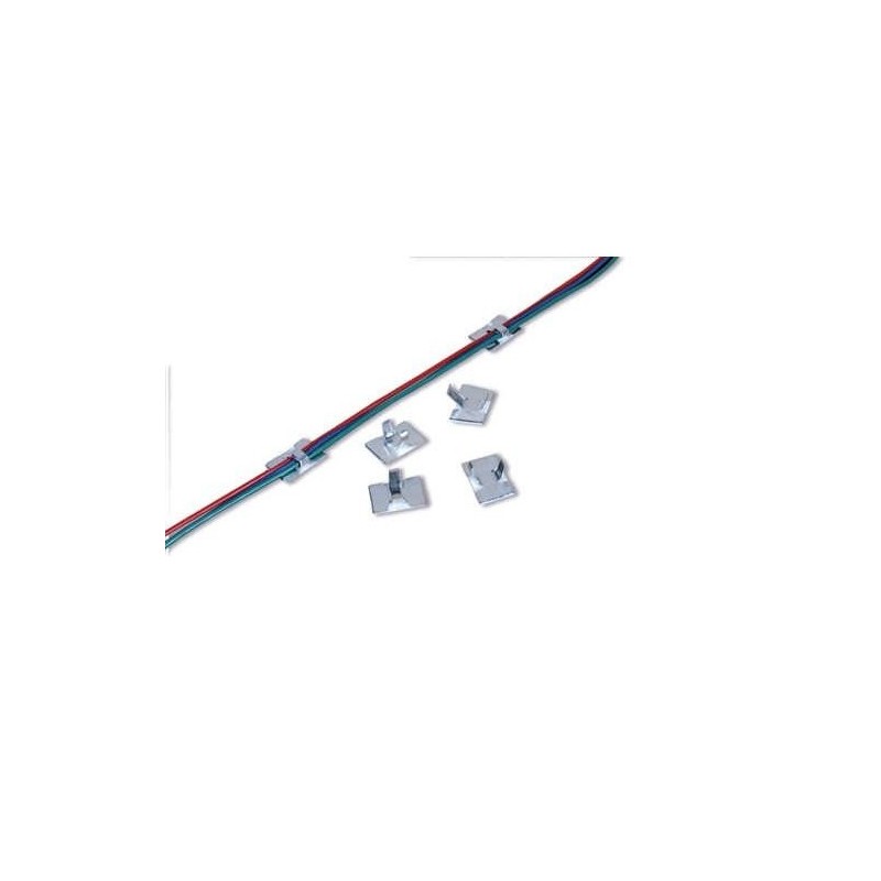 20 Clips para cables (auto adhesivos) PL37 PECO