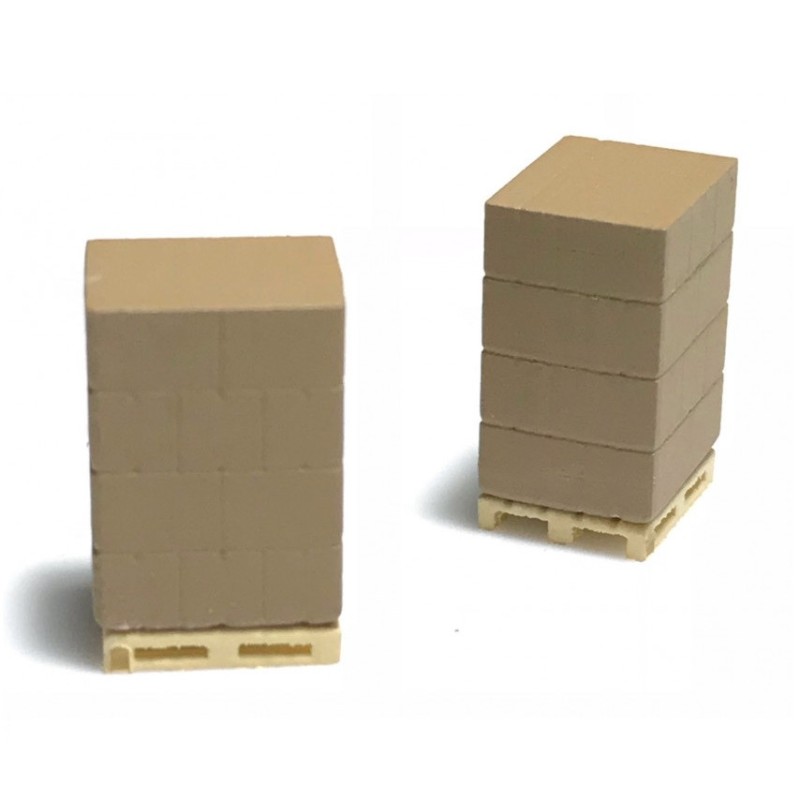 2 palés con paquetes 221005 87TRAIN Escala H0