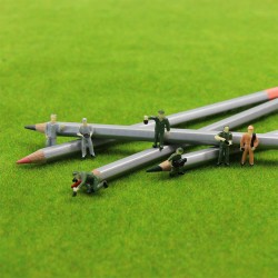 25 obreros con accesorios T807 MDT Models Escala H0