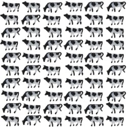 60 vacas blancas y negras VBN01 MDT Models Escala N