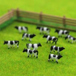 60 vacas blancas y negras VBN01 MDT Models Escala N