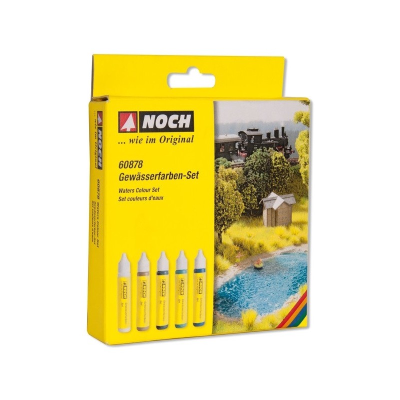 Set colores de agua, 5 botes 60878 NOCH