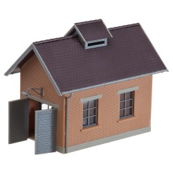 Casa compresor, andamiaje de tubos para soplado y complementos 120139 Faller Escala H0