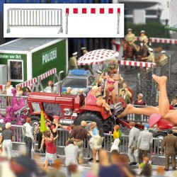 Set de 40 barreras de control 1018 Busch Escala H0