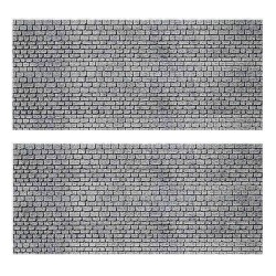 2 Placas flexibles ladrillo gris 170805 Faller Escala H0