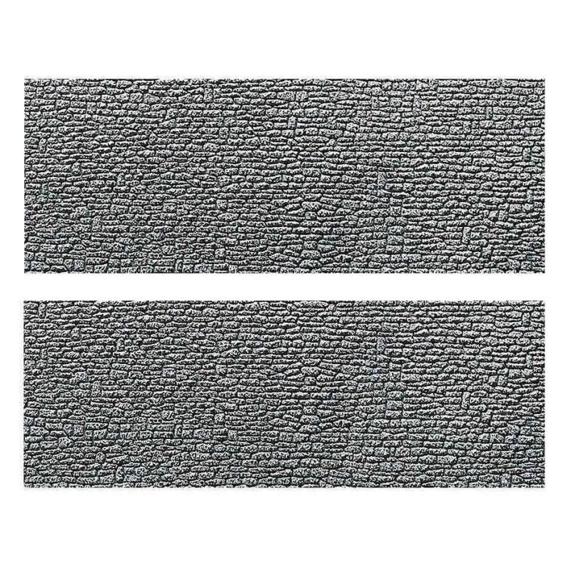2 Placas flexibles, piedra tallada 272652 Faller Escala N