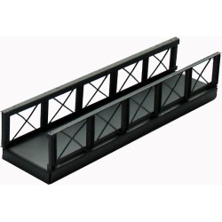 *Pasarela peatonal metálica 11 cm F11 HACK BRÜCKEN Escala H0
