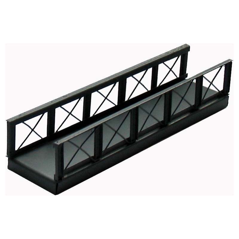 *Pasarela peatonal metálica 11 cm F11 HACK BRÜCKEN Escala H0
