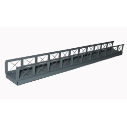 *Pasarela peatonal metálica 25 cm F25 HACK BRÜCKEN Escala H0
