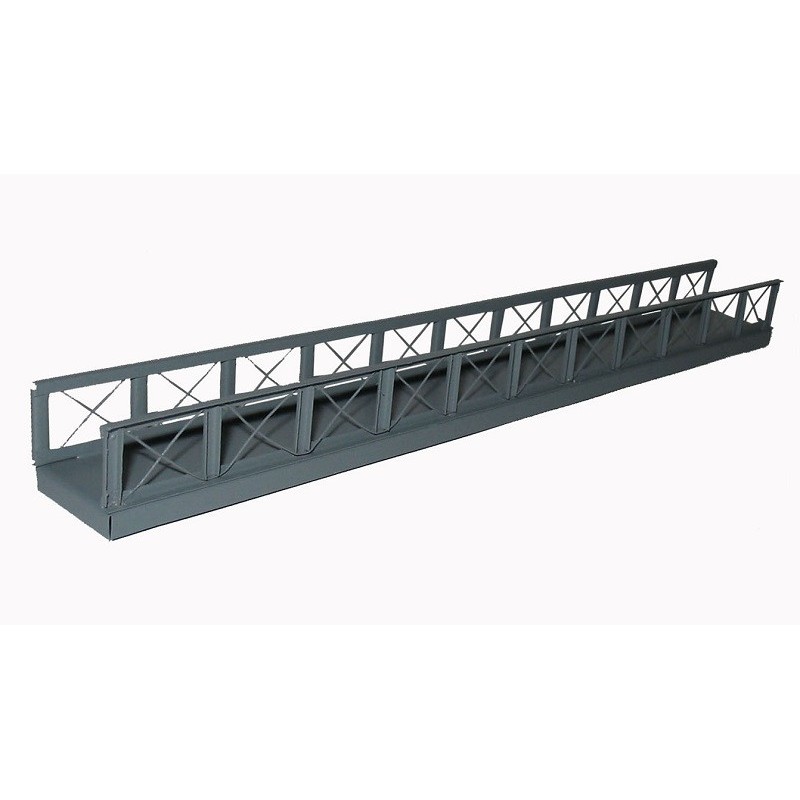 *Pasarela peatonal metálica 25 cm F25 HACK BRÜCKEN Escala H0