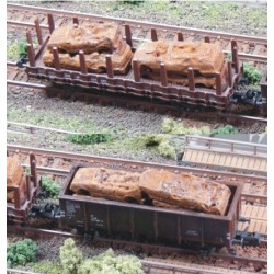 Chatarra, 6 coches oxidados para desguace 21602 Juweela Escala N