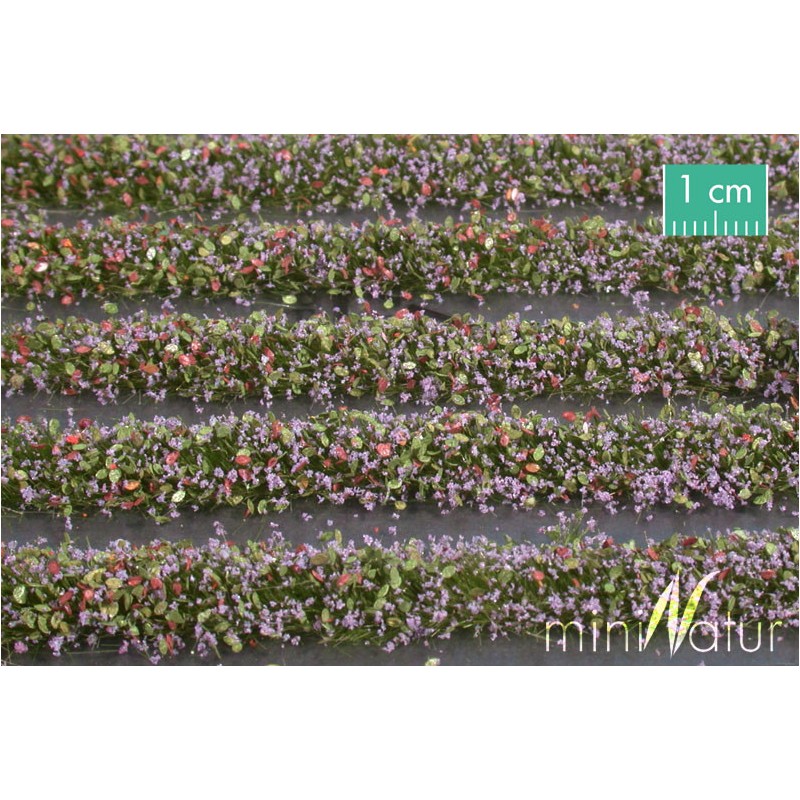 Tiras de hierba con flores moradas 731-24S Mininatur Silhouette
