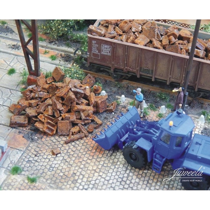 Chatarra industrial oxidada, 25gr. 28186 Juweela Escala H0