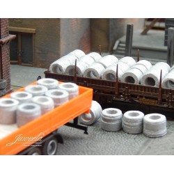 Bobinas de aluminio, 30 unid. 28166 Juweela Escala H0