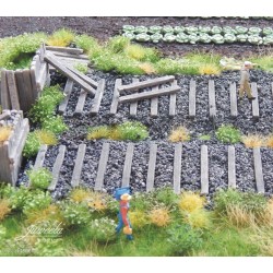 Traviesas de madera, 40 piezas 28224 Juweela Escala H0