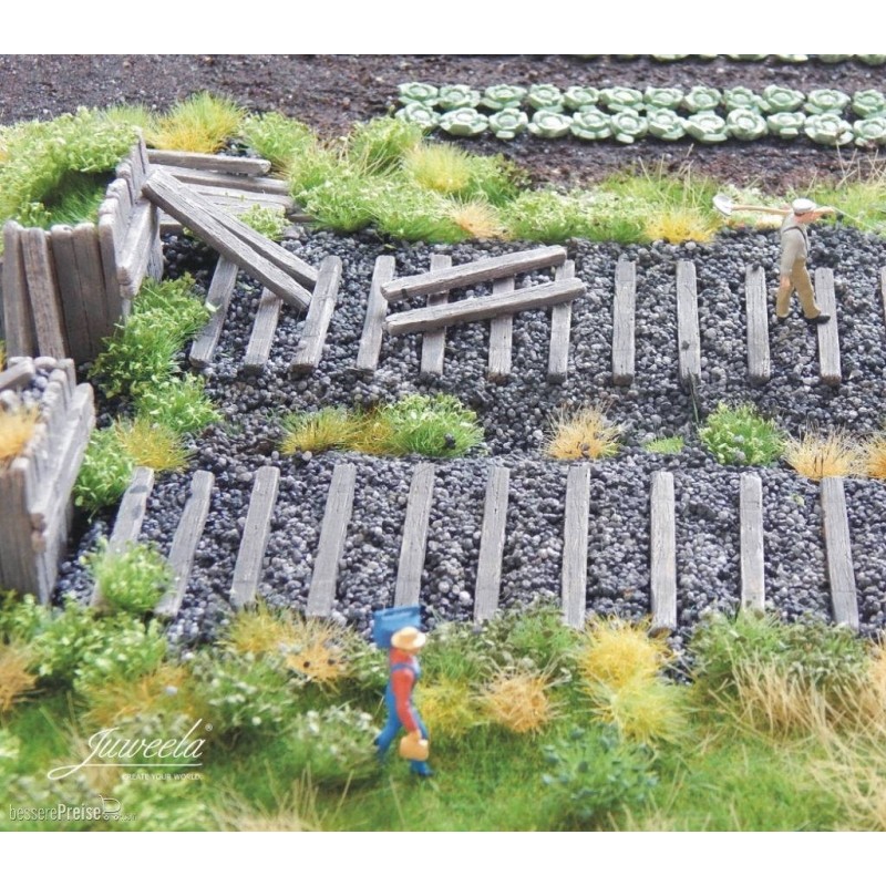 Traviesas de madera, 40 piezas 28224 Juweela Escala H0