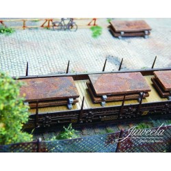 Carga, losas metalicas oxidadas, 10 unid. 28301 Juweela Escala H0