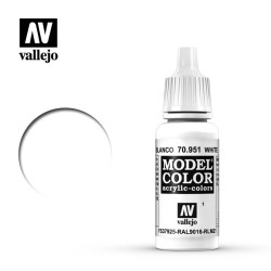 Pintura Acrílica, Blanco, 70951 Vallejo, Model Color, 17ml. nº1