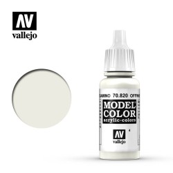 Pintura Acrílica, Blanco Pergamino, 70820 Vallejo, Model Color, 17ml. nº4