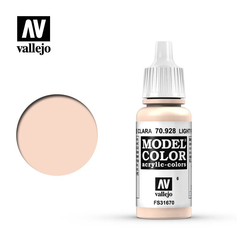 Pintura Acrílica, Carne Clara, 70928 Vallejo, Model Color, 17ml. nº6