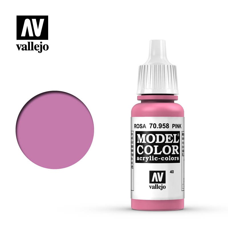 Pintura Acrílica, Rosa 70958 Vallejo, Model Color, 17ml. nº40