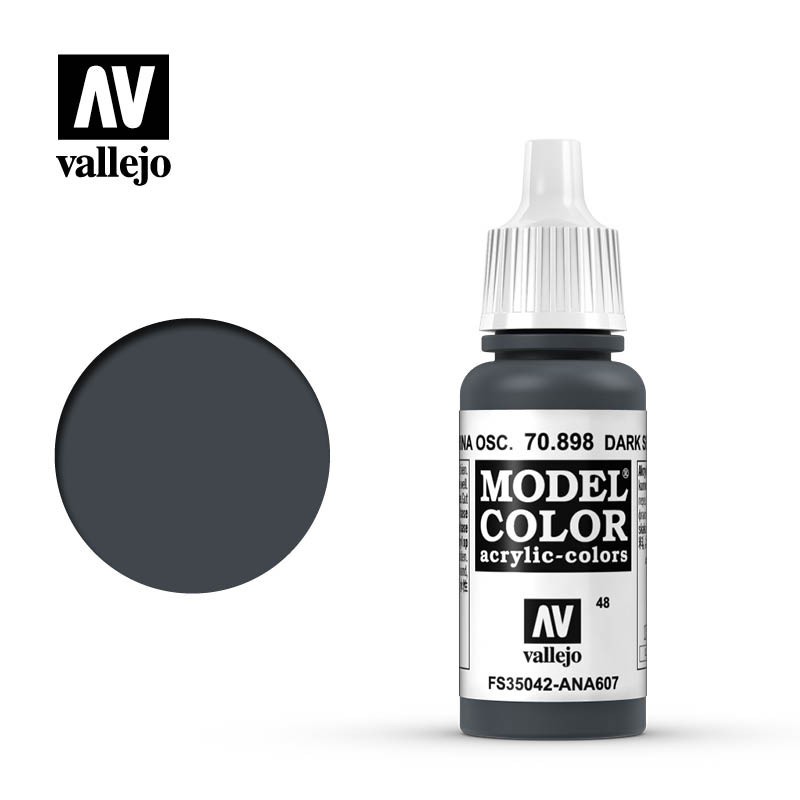 Pintura Acrílica, Azul Marina Oscuro, 70898 Vallejo, Model Color, 17ml. nº48