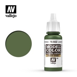 Pintura Acrílica, Verde Uniforme, 70922 Vallejo, Model Color, 17ml. nº84