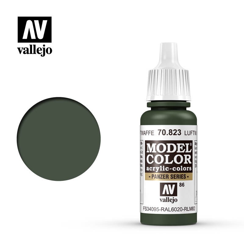 Pintura Acrílica, Alemán Camuflaje Luftwaffe, 70823 Vallejo, Model Color, 17ml. nº86